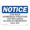 Signmission OSHA Notice, 5" Height, Stay Back Submerged Structure 150 Feet Ahead Sign, 7" X 5", Landscape OS-NS-D-57-L-18431 - alternate 1